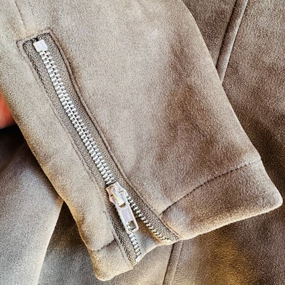 Apperloth An Olive Green Long Sleeve Zip Up Jacket - Picture 5 of 6